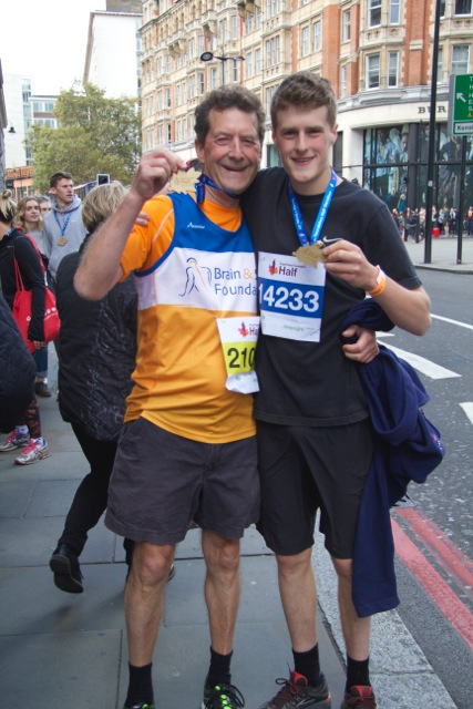 Andrew Lloyd and son Tristan