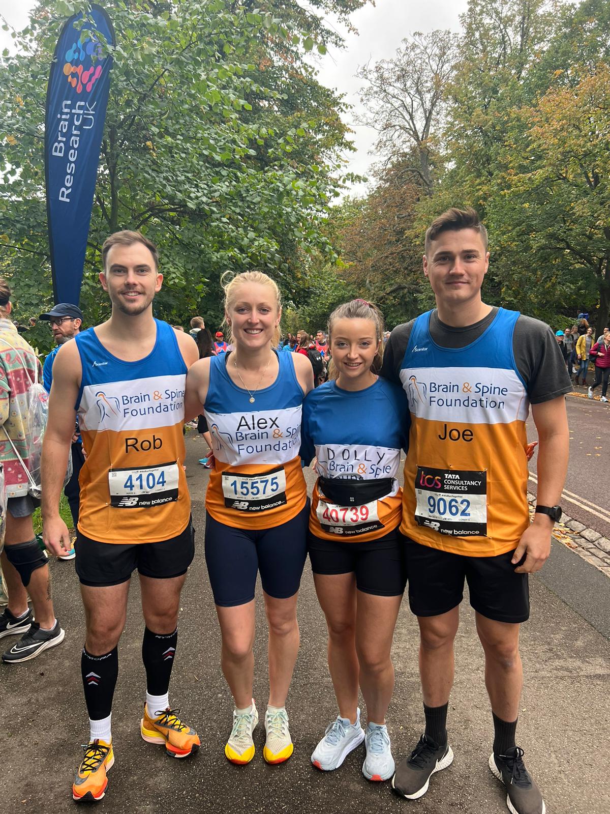 Brain and Spine Foundation London Marathon runners